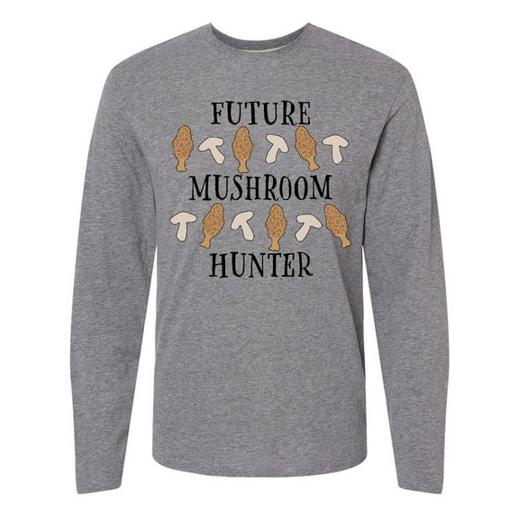Inktastic Future Mushroom Hunter- mushrooms and morels Long Sleeve T-Shirt