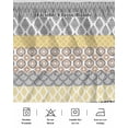 thumbnail image 5 of Boho Wrap Around Bed Skirts for Queen Bed 18" Drop,Bed Skirt with Adjustable Elastic Belt Dust Ruffle Bed Valance for Bedroom Colorful Striped Modern Geometric Abstract Art Ethnic Bed Frame Cover, 5 of 7
