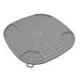 thumbnail image 1 of Silicone Heat Resistant Mat for NJ Crispi Air Fryer FN101 Non-Slip Dishwasher Safe Countertop Protector,10.6\" Square,High-Temp 446°F,Ventilated Design (Black/White/Grey/Green), 1 of 8