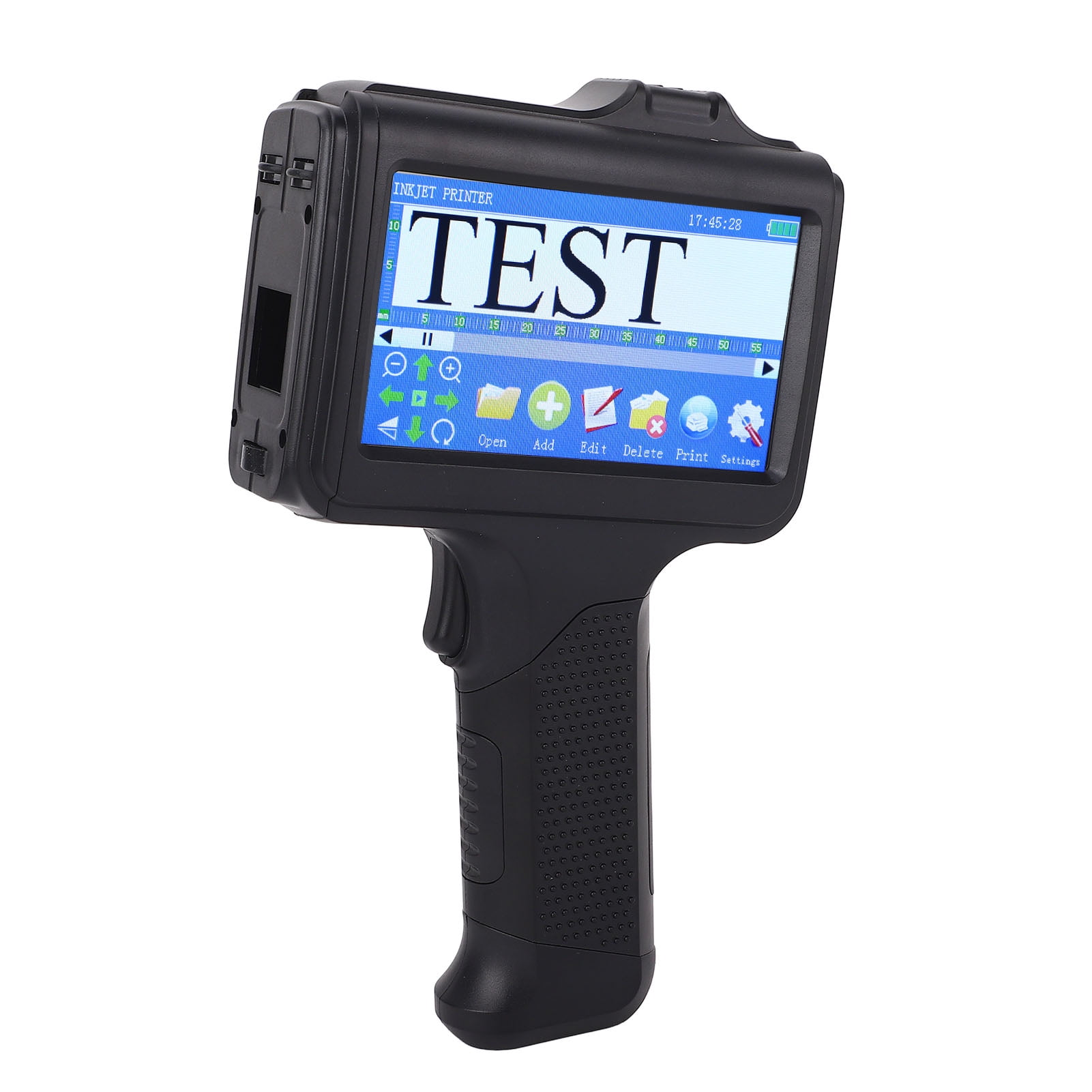 Handheld Inkjet Printer, Simple UI Interface 12.7mm Handheld Coding Machine  for Paper Plastic Leather