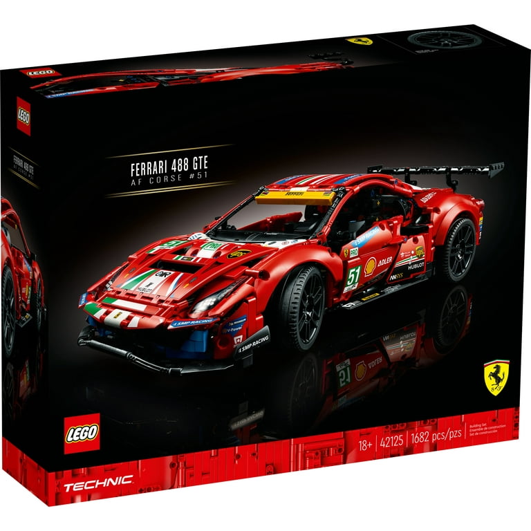 LEGO Technic Ferrari 488 GTE “AF Corse #51” 42125 Super Sports Car  Exclusive Collectible Model Kit, Collectors Set for Adults to Build