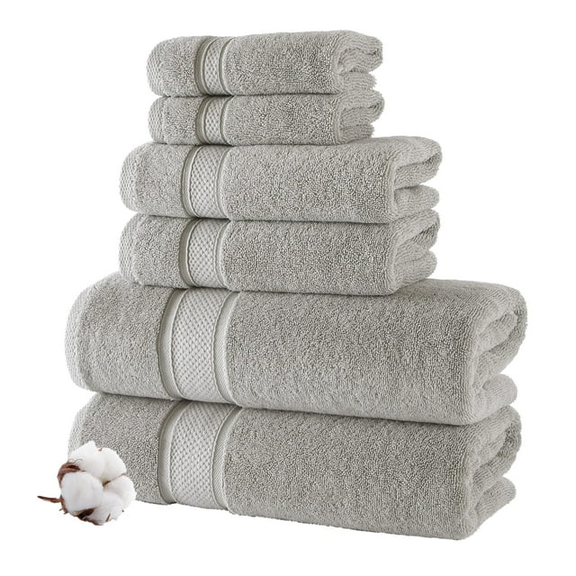 Juego de toallas NOVA Luxury Linen Mirage Grey 6 piezas