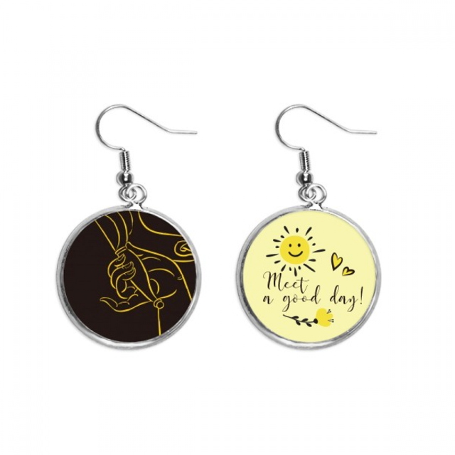 El budismo la religión budista mano patrón Pendiente Sol Flor Pendiente Joyas Moda Unbranded M