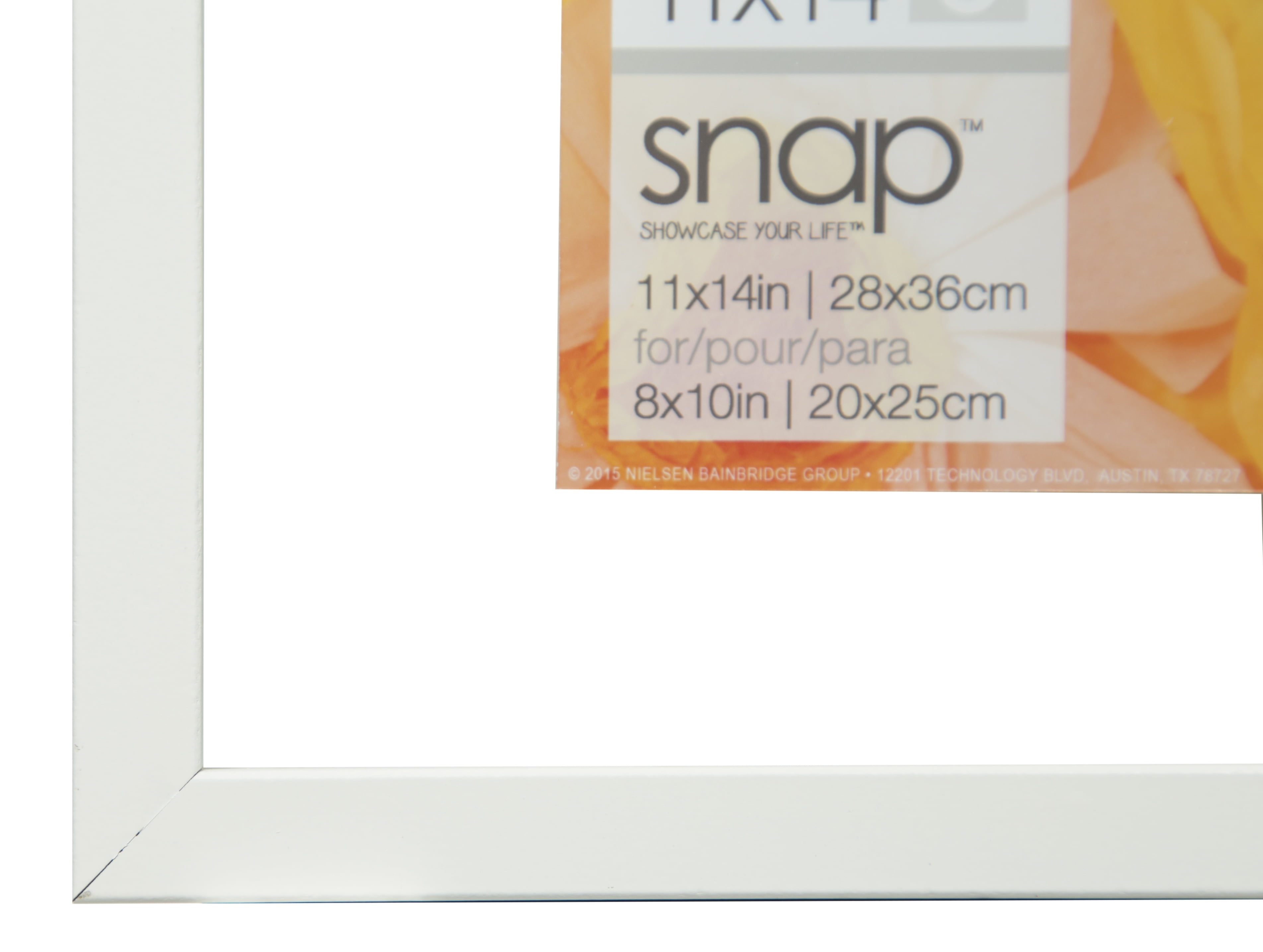 Snap 11x14 Float Frame For Floating Display of 8x10 Image, White