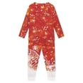 thumbnail image 2 of FKELYI Music Snowflake Girls Pajama Aged 13-14 Soft Children Pajamas Christmas 2 Packs Lightweight Round Neck Teen Sleepwear Girls, 2 of 5