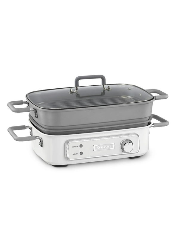 Cuisinart STACK5 Multifunctional Grill with Glass Lid