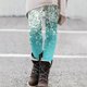 thumbnail image 4 of Gibobby Leggings cálidos para mujeres Leggings con estampado de moda para mujer Leggings elásticos pantalones casuales botas pantalones(Verde de menta,G), 4 of 5