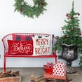 thumbnail image 4 of Merry Christmas Pillow Covers 12x20 Inch Farmhouse Christmas Decorations Lumbar Christmas Pillows Christmas Decorative Throw Pillows Cases Winter Holiday Decor for Sofa Couch Living Room, 4 of 6