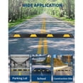 thumbnail image 7 of 2Pcs Reflective Rubber Parking Curb, Wear-resistant Wheel Stopper for Garage & Lot, 7 of 7