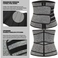thumbnail image 4 of Vaslanda Neoprene Sauna Waist Trainer Corset Sweat Belt for Men Weight Loss Compression Trimmer Workout Fitness Activewear, 4 of 8