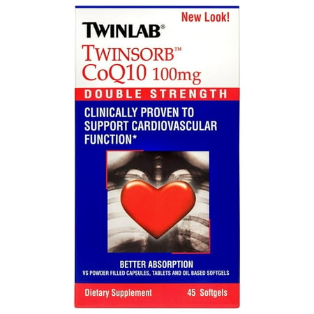 Twinlab Twinsorb CoQ10 Softgels, 45 Ct