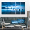thumbnail image 1 of Design Art - Lac Bleu avec Quai en Bois, 1 of 1