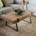 thumbnail image 2 of International Caravan Hamburg Wood Coffee Table in Canyon Oak, 2 of 4