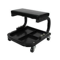 KFFKFF Garage Shop Creeper Seat with Tool Tray Rolling Padded Auto Mechanic Stool ,250 lbs Capacity