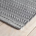 thumbnail image 3 of Dash & Albert Herringbone Handwoven Indoor/Outdoor Rug, 2' 6" x 8', Shale/White, 3 of 6