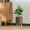 Coffee, variant on Imitation Rattan Flower Stand, Triangular Support Indoor Plant Holder, Woven Pot Storage Container, Desktop Flowerpot Organizer For Office Living Room Balcony Garden Home Decoration Plant Display