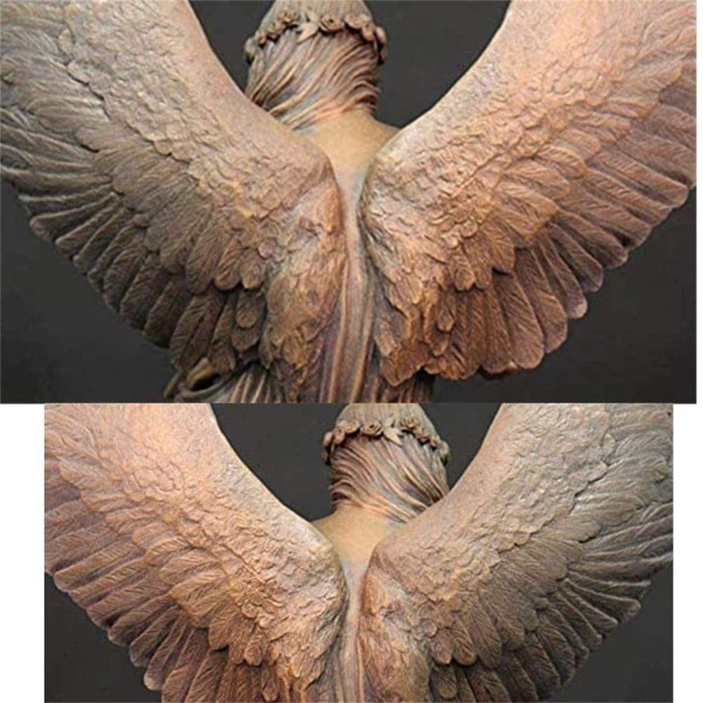 Decor Figurine Redemption Angel Sculpture Creative Angel Wings Floating Statue 
