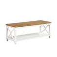 thumbnail image 1 of Convenience Concepts Table Basse Florence, Driftwood/blanc, 1 of 4