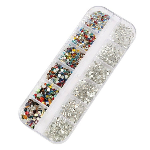 Nail Rhinestones Rhinestones for Nails Glass Crystal Nail Rhinestones DIY Handcraft Different Styles Sweet Gift for Mobile Phone Rinestones Set