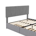 thumbnail image 7 of Royard Oaktree Full Size Upholstered Platform Bed with Four Drawers, Velvet Upholstery Bed Frame with Adjustable Headboard, Modern Storage Bed with Wooden Slats Support Mattress Foundation, Gray, 7 of 7