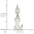 thumbnail image 4 of Sterling Silver Letter L Initial Charm (16 X 7) Made In India qc6513l, 4 of 5