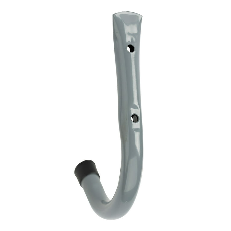 Hyper Tough 6 in. Wall Mounted Garage Utility J Hook Gray