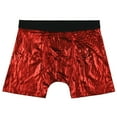thumbnail image 3 of Intimo Mens' Shimmer Red Boxer Briefs Underwear Loungewear, 3 of 6