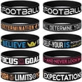 thumbnail image 4 of Pulsera de silicona con logotipo de impresión cóncava y convexa, pulsera de goma personalizada con grabado láser, pulsera deportiva luminosa de color sólido, 4 of 4