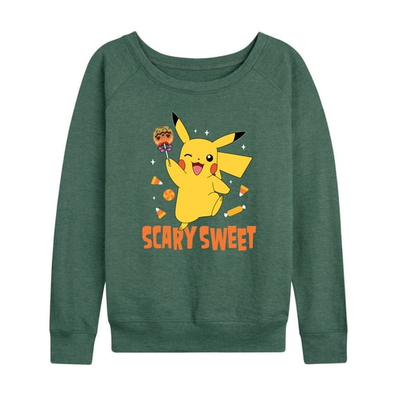Pokémon  - Pikachu Scary Sweet - Women's Lightweight French Terry Long Sleeve Shirt
