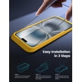 thumbnail image 3 of Protector de pantalla Lamicall para iPhone 16/15 (6.1) [paquete de 2], 3 of 7