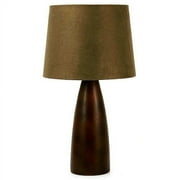 Brown Base/suede Shd Table Lamp