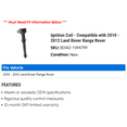 thumbnail image 2 of Ignition Coil - Compatible with 2010 - 2012 Land Rover Range Rover 2011, 2 of 2