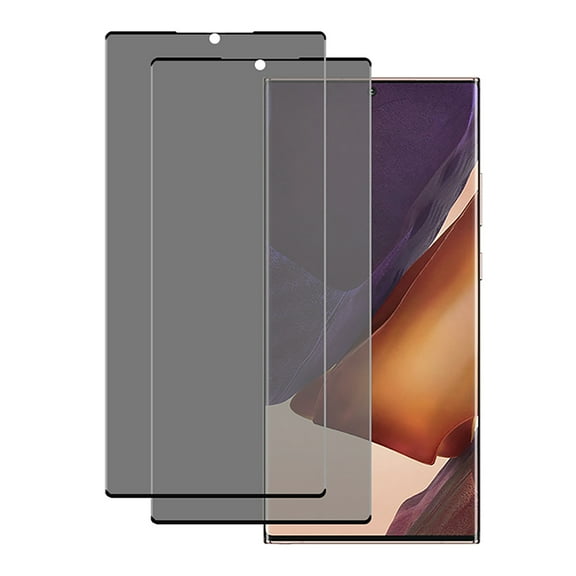 KIQ 2 Pack Privacy Full Cover Tempered Glass for Samsung Galaxy Note 20 Ultra/ 5G (No Fingerprint Reader Function)