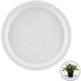 thumbnail image 3 of 5 platillos redondos para plantas para macetas, platillos de plástico para macetas, platillos para plantas para sostener gotas de agua (20 cm, blanco) JFHHH pequeña, 3 of 5