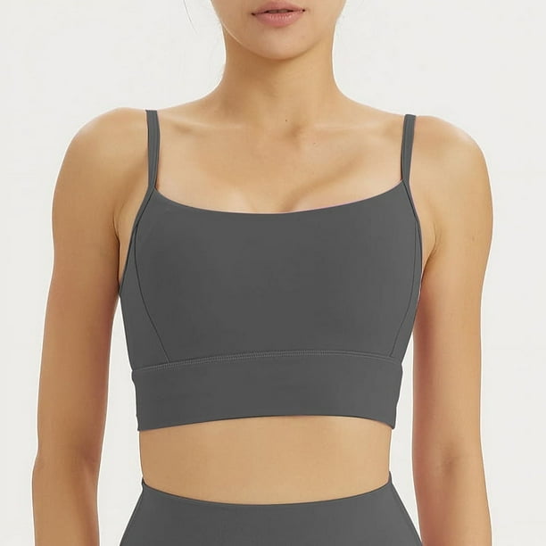 Ropa interior deportiva de otoño, ropa de yoga para mujer, ropa de belleza para la espalda, tirantes finos, chaleco deportivo de una pieza sin costuras, sujetador de fitness