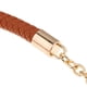 thumbnail image 4 of Correa de cadena de metal de cuero Trenzado perfecl 60 cm marrón, 4 of 6