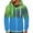 Blue, variant on Mens Sports Fitness Sweatshirt Hooded Zipper Gradient Print Jacket