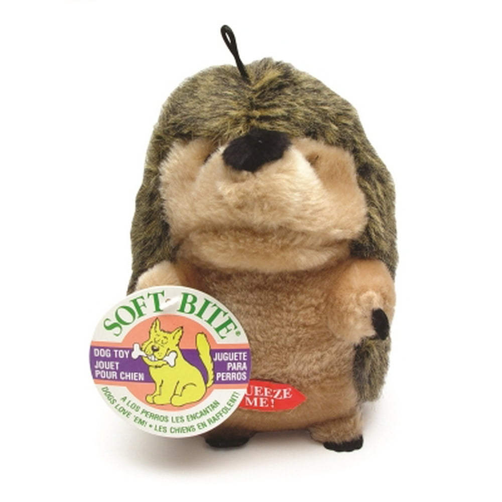 Petmate Aspen Pet 53383 Plush Squeaker Hedgehog Dog Toy, MultiColor, Large (7 Inch) Walmart