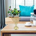 thumbnail image 6 of YIEMEEN Traditional Jewish Menorah 7 Branch Jerusalem Temple Candle Holder Decoration, 6 of 8