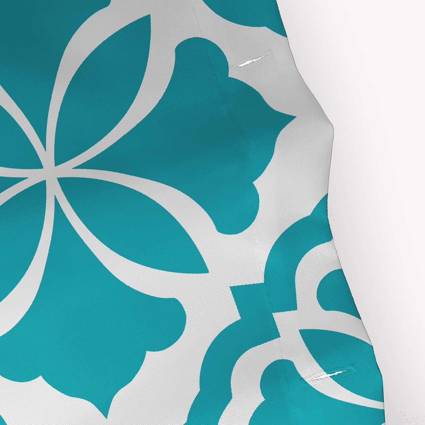 Simply Daisy 70" W x 73" H Ceylon Geometric Print Polyester Shower Curtain, Turquoise