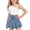 White, variant on Cethrio Girls Cotton Outfit Sets Size 6, Sleeveless 2 Piece Fashion T-shirts and Denim Skirts Sets Hot Pink
