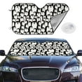 thumbnail image 2 of Haiem Cartoon Penguin Car Windshield Sun Shade - Blocks UV Rays Sun Visor Protector, Sunshade to Keep Your Vehicle Cool, Universal Fit SUV Van Sedan-Medium, 2 of 7