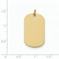 thumbnail image 2 of 14K Yellow Gold Plain .013 Gauge Engraveable Dog Tag Disc Charm, 2 of 2