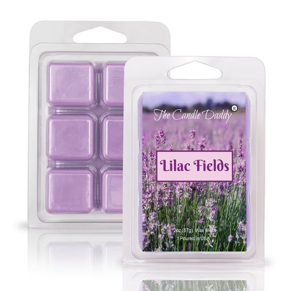Lilac Fields - Floral Spring Scented Wax Melt - 1 Pack - 2 Ounces - 6 Cubes