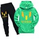 thumbnail image 4 of ZHAOCHENG Pantalones con capucha casual Messi para niños, traje deportivo con capucha para niños y niñas, 4 of 4