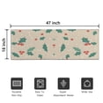 thumbnail image 5 of Beige Christmas Holly Pattern Door Rugs,Washable Non Slip Door Mats Indoor,Decorative Door Mats,Entry Mat Indoor for Entrance,Bedroom,Kitchen,Bathroom,16"x47", 5 of 6
