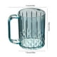 thumbnail image 3 of Portacepillos de dientes de plástico con vaso de enjuague - organizador de baño de 4,33x2,95x3,94 pulgadas, gris rosa marrón azul, base antideslizante, fácil de limpiar, 3 of 6