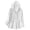 White, variant on hoksml Women's Denim Shacket with Hood, Long Sleeve Button Down Oversized Top, Relaxed Fit Utility Jacket with Pockets for Daily Casual Outfit
