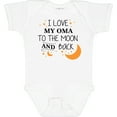 thumbnail image 3 of Inktastic I Love My Oma to the Moon and Back Boys or Girls Baby Bodysuit, 3 of 5