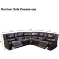 thumbnail image 7 of Manual Recliner Sofa Set with Storage and Cup Holder, 7 of 7